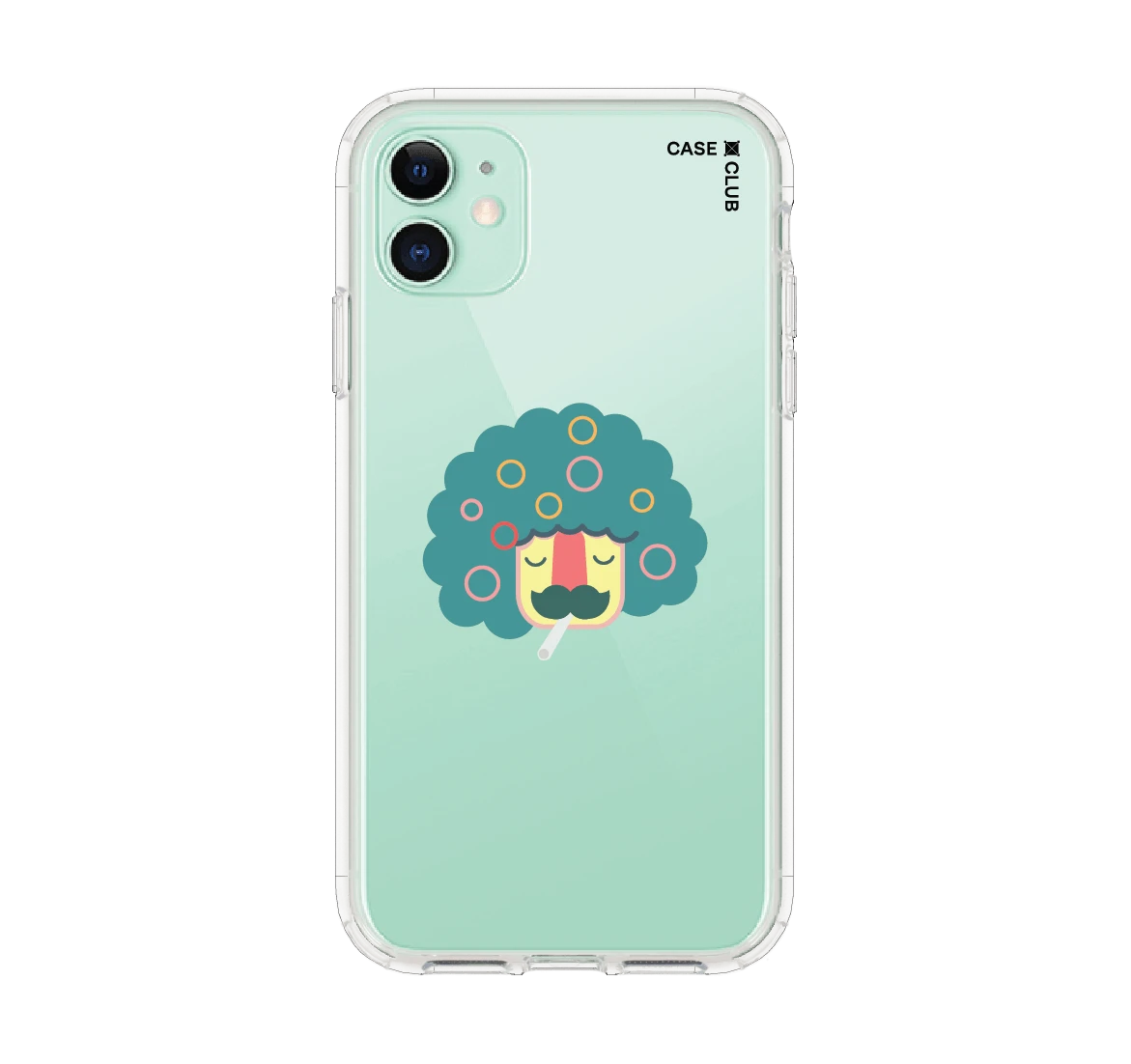 smoking moustache man